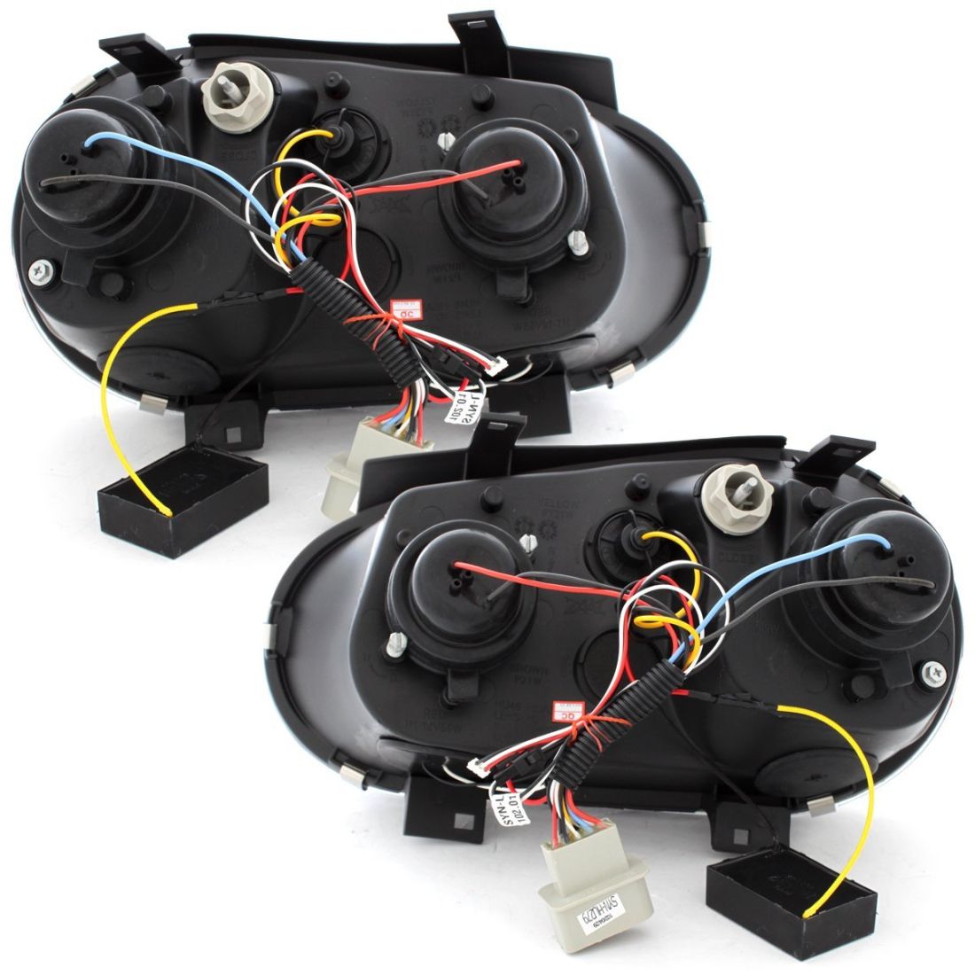 Кристални фарове Dayline GOLF IV - черни