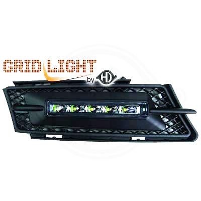 Дневни светлини на мястото на халогените BMW E90 / E91 (2005-2008) - черни