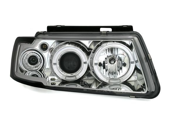Кристални фарове Angel Eyes VW PASSAT 3B/ B5 (97-00) - хром