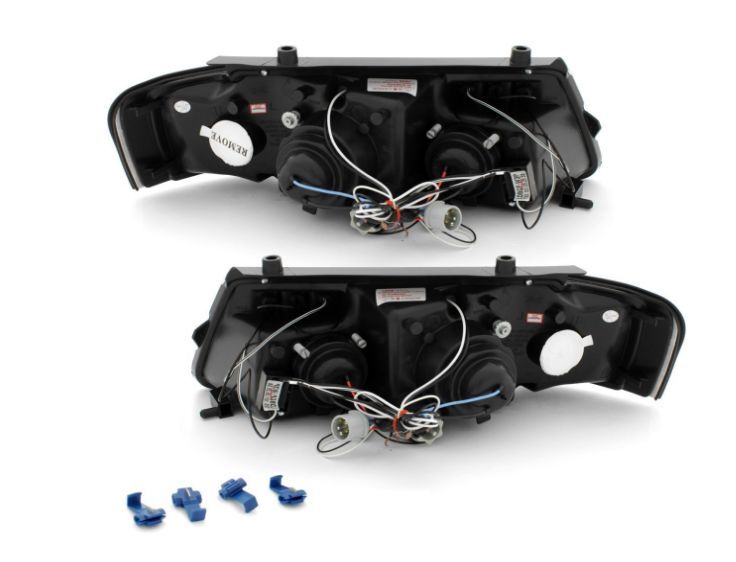 Кристални фарове Angel Eyes VW PASSAT 3B/ B5 (97-00) - черни