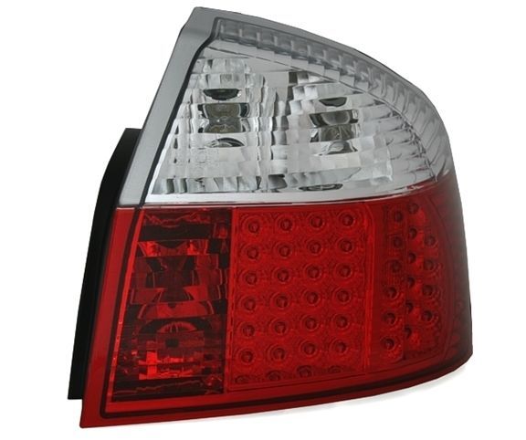 Диодни стопове AUDI A4 (01-04) - червени / хром