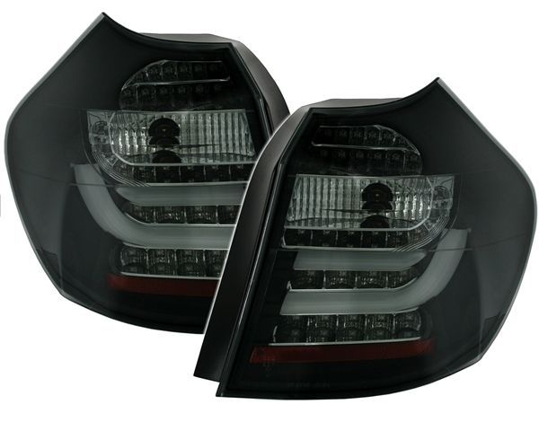 Диодни стопове със светловоди BMW E87 (2004-2007) - черни