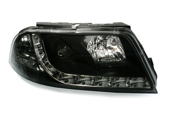 Кристални фарове DAYLINE VW PASSAT B5.5 (01-05) - черни