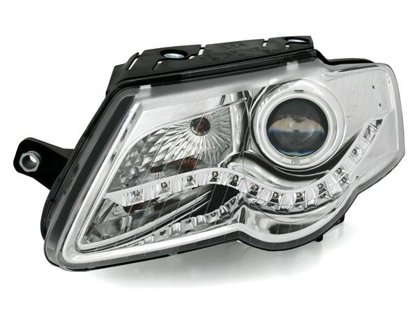 Кристални фарове DAYLINE VW PASSAT 3C (05+) - хром