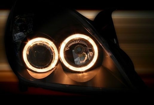 Кристални фарове OPEL VECTRA C / SIGNUM (05-09) - черни