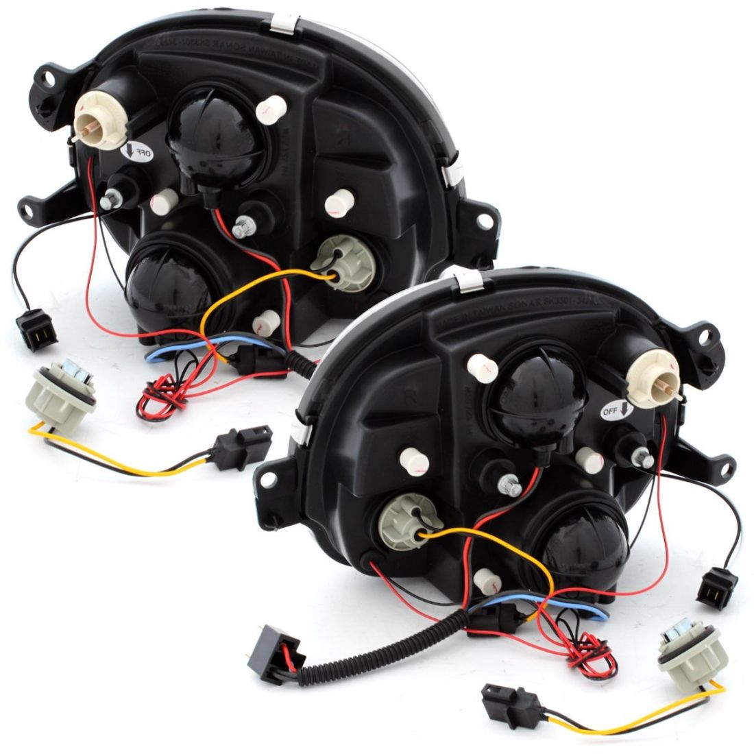 Кристални фарове Renault Twingo (1992-2006) - черни