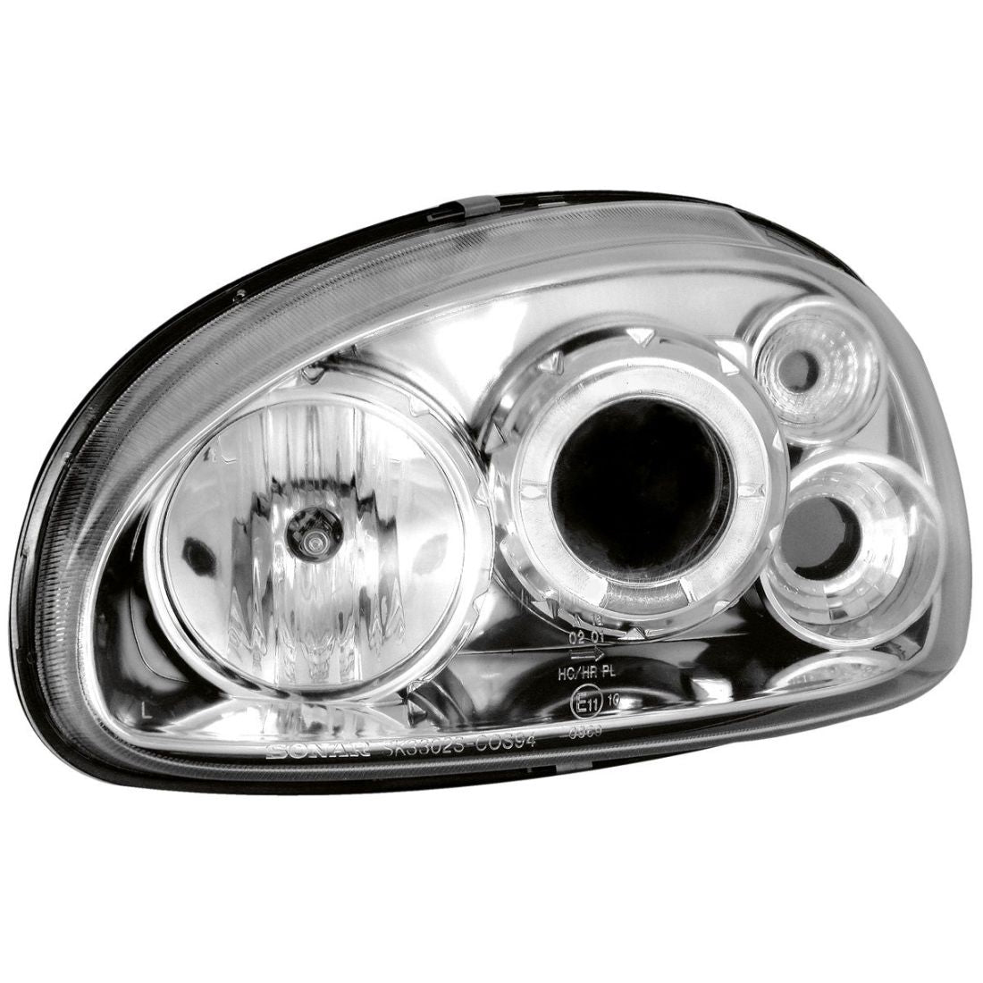 Кристални фарове OPEL CORSA B (93-01) - хром