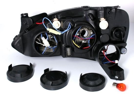 Кристални фарове OPEL CORSA C (2001-2006) - черни