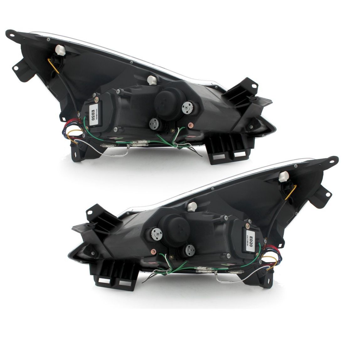 Кристални фарове OPEL CORSA D (2006-2010) - черни