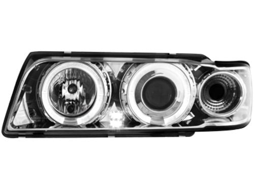 Кристални фарове Angel Eyes BMW E38 (1994-1998) - хром