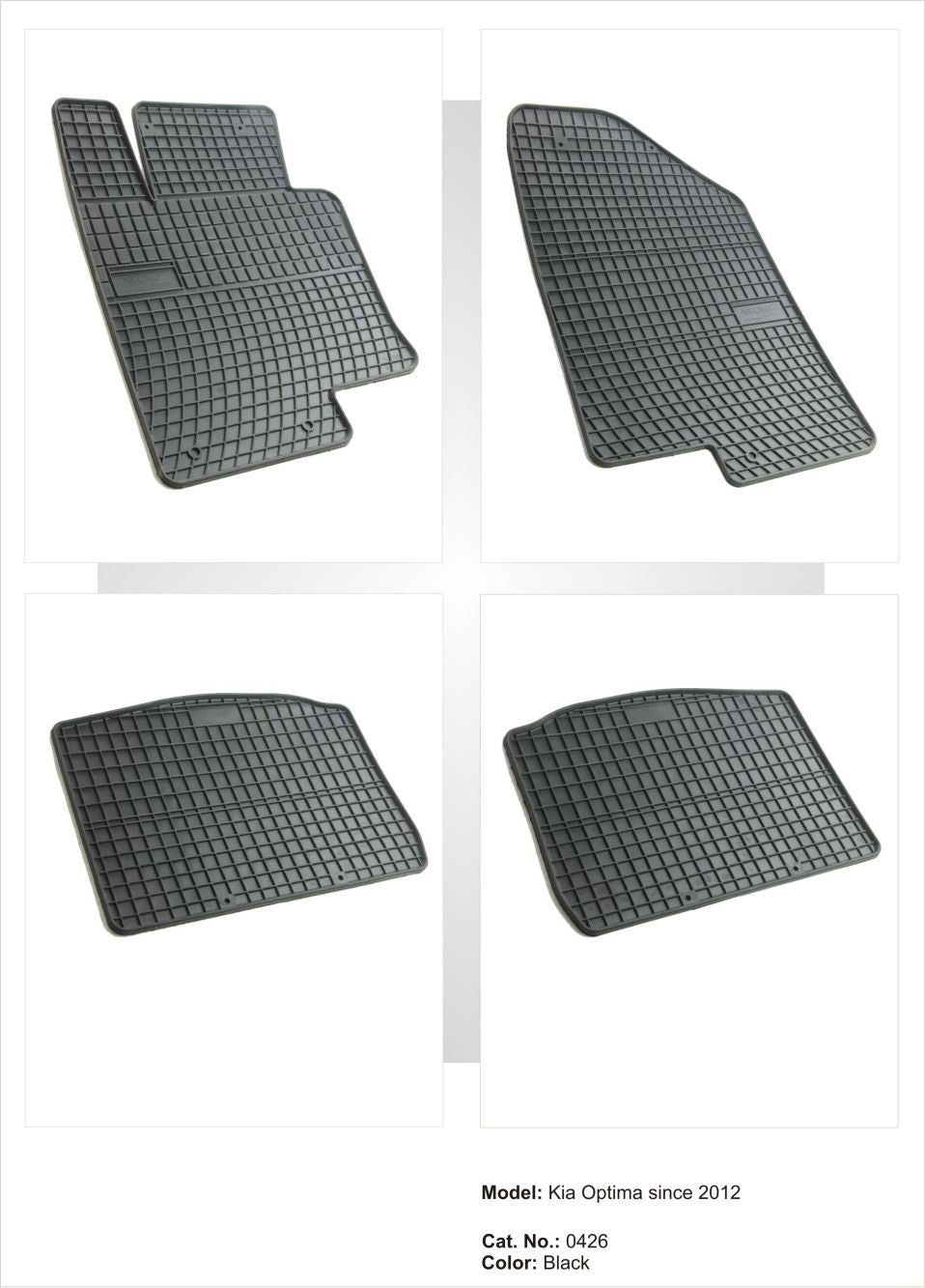 Гумени стелки за Kia Optima (2012+)