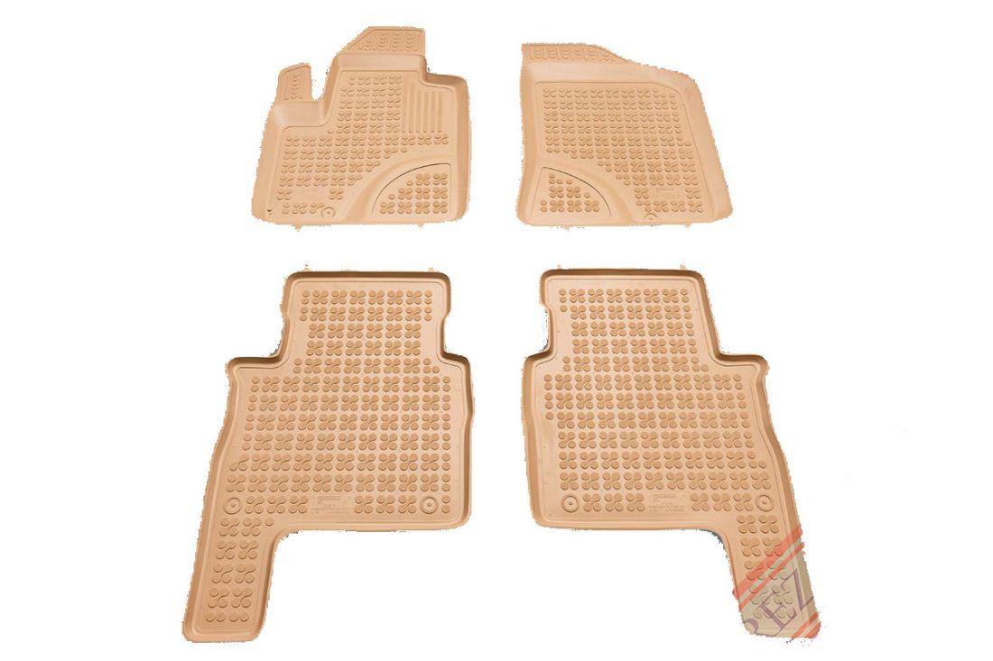 Гумени стелки за Hyundai Santa Fe (2007-2012) - тип леген бежов