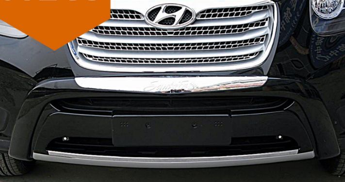 Преден и заден ролбар за Hyundai Santa Fe (2010-2012) - черен