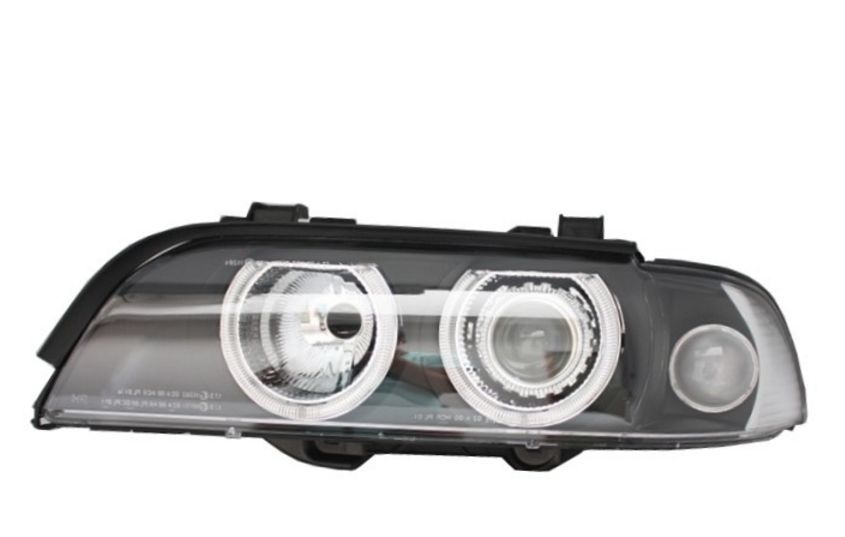 Кристални фарове Angel Eyes BMW E39 (1995-2000) - черни