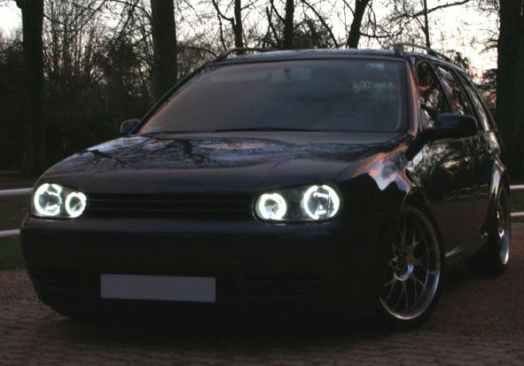 Ангелски Очи CCFL за VW GOLF 4 - бял цвят
