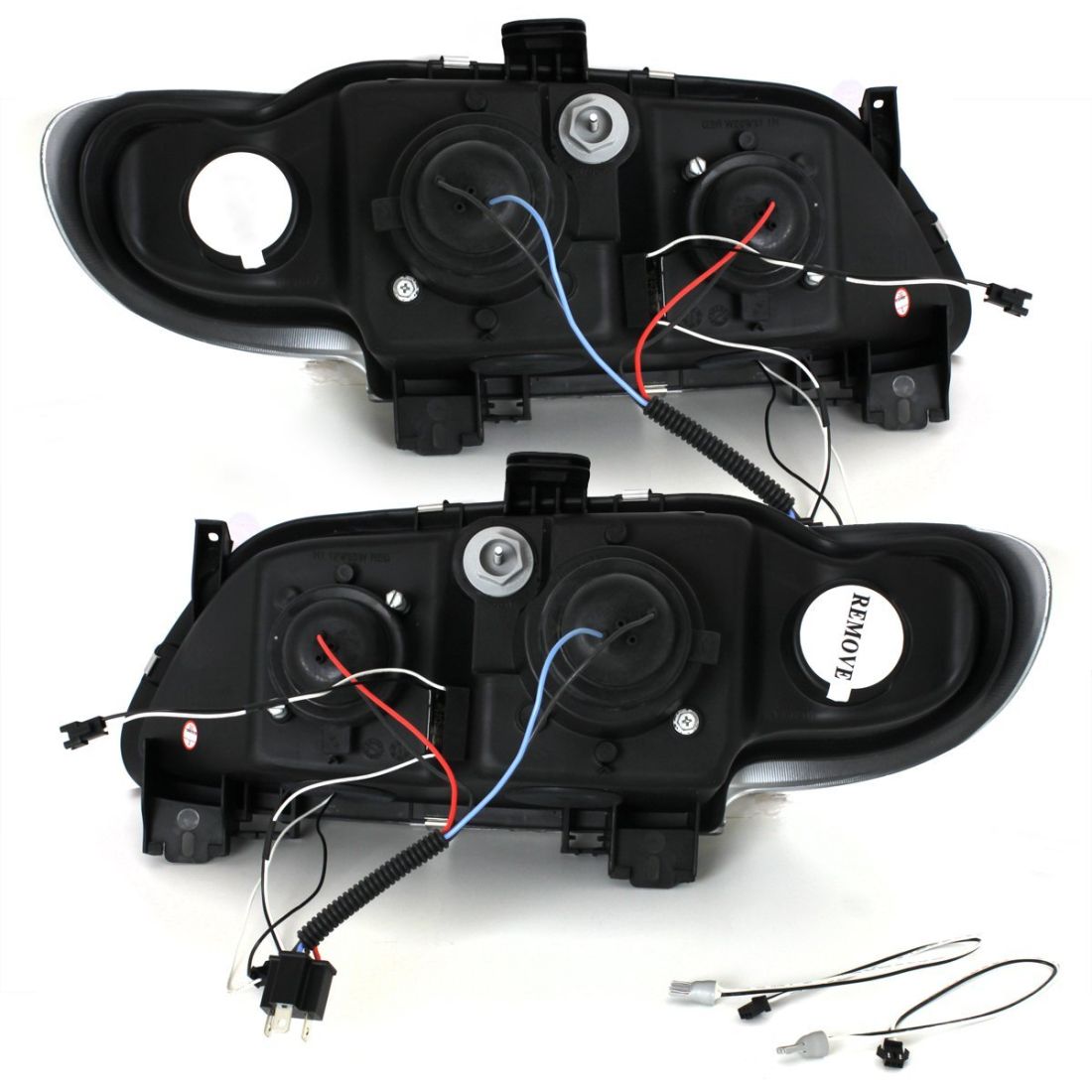 Кристални фарове Renault Megane (1996-1999) - черни