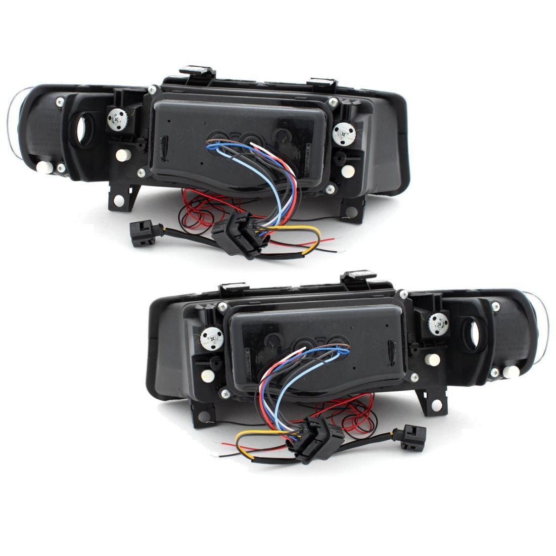 Кристални фарове Angel Eyes SEAT LEON / TOLEDO (99-04)- хром