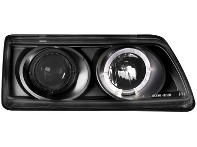 Кристални фарове ANGEL EYES CRX (88-89) с 1 ринг и лупа -черни