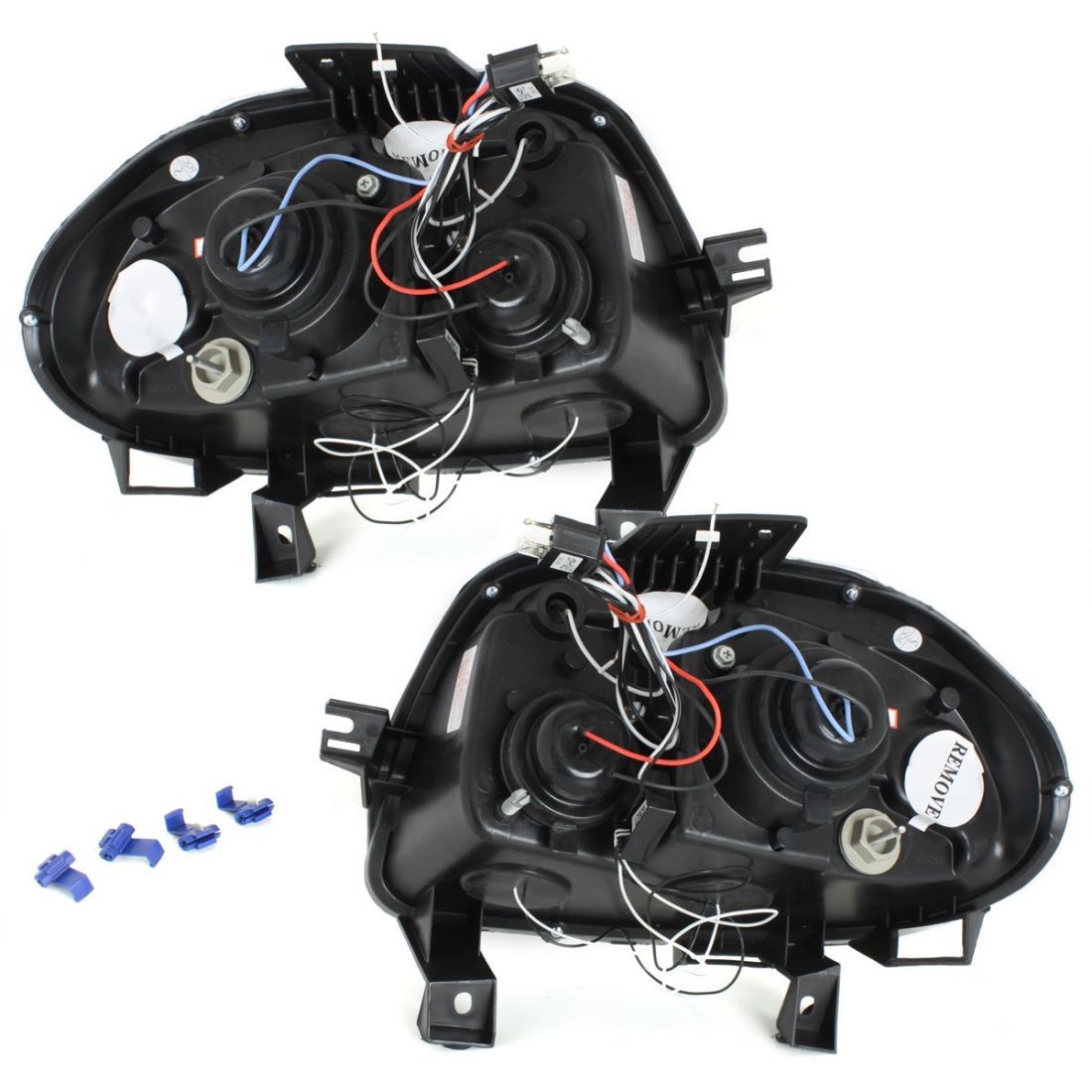 Кристални фарове ANGEL EYES RENAULT CLIO 2 (98-01) - хром