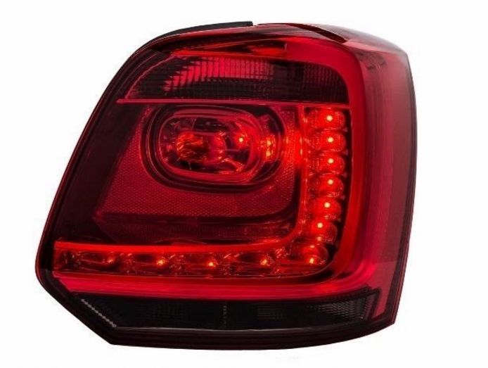 Кристални стопове POLO 6R (2009+) - червени с опушен мигач