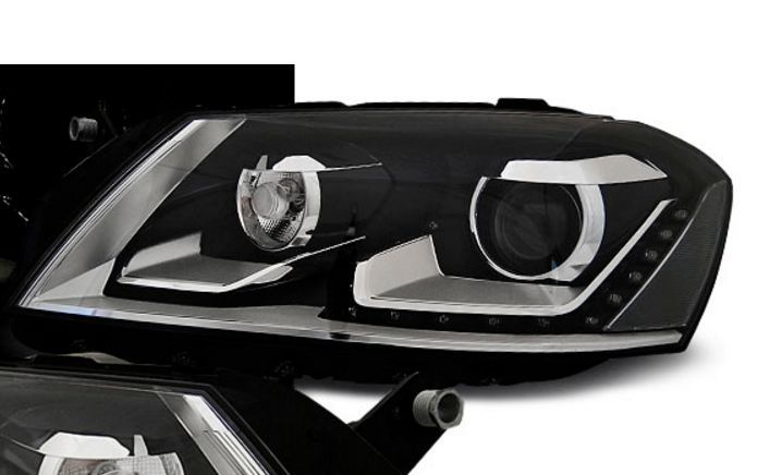 Кристални фарове VW PASSAT B7 (2010-2014) - черни