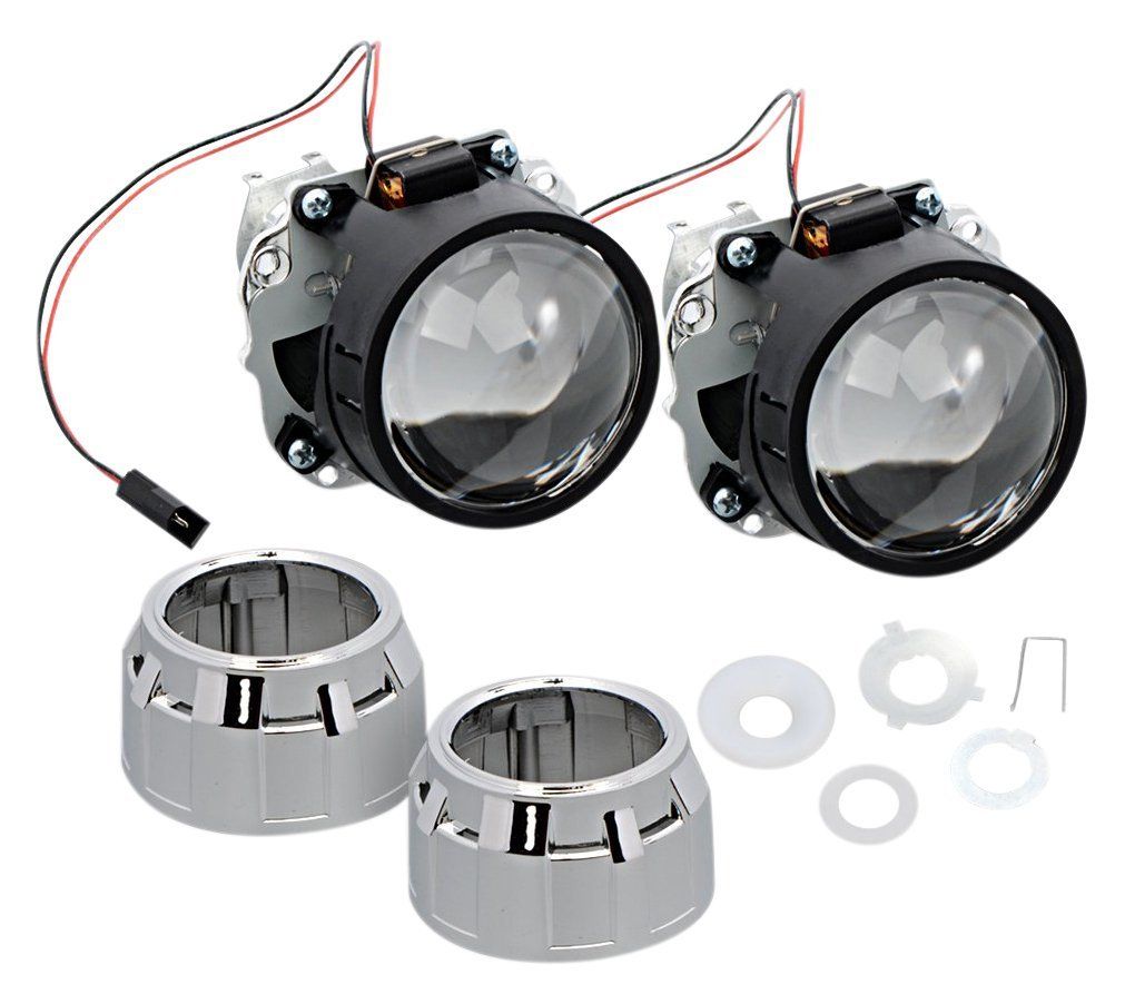 БИКСЕНОН ЛУПИ ЗА ВГРАЖДАНЕ 2.5" С КРЪГЛИ КАПАЧКИ