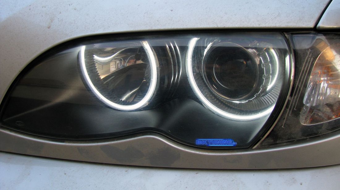Биксенон лупи за вграждане за BMW E46 с фабричен дизайн - ретрофит