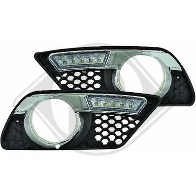 Дневни светлини с дупка за халоген Mercedes C-CLASS W204 (2007-2011) - за АМГ Броня