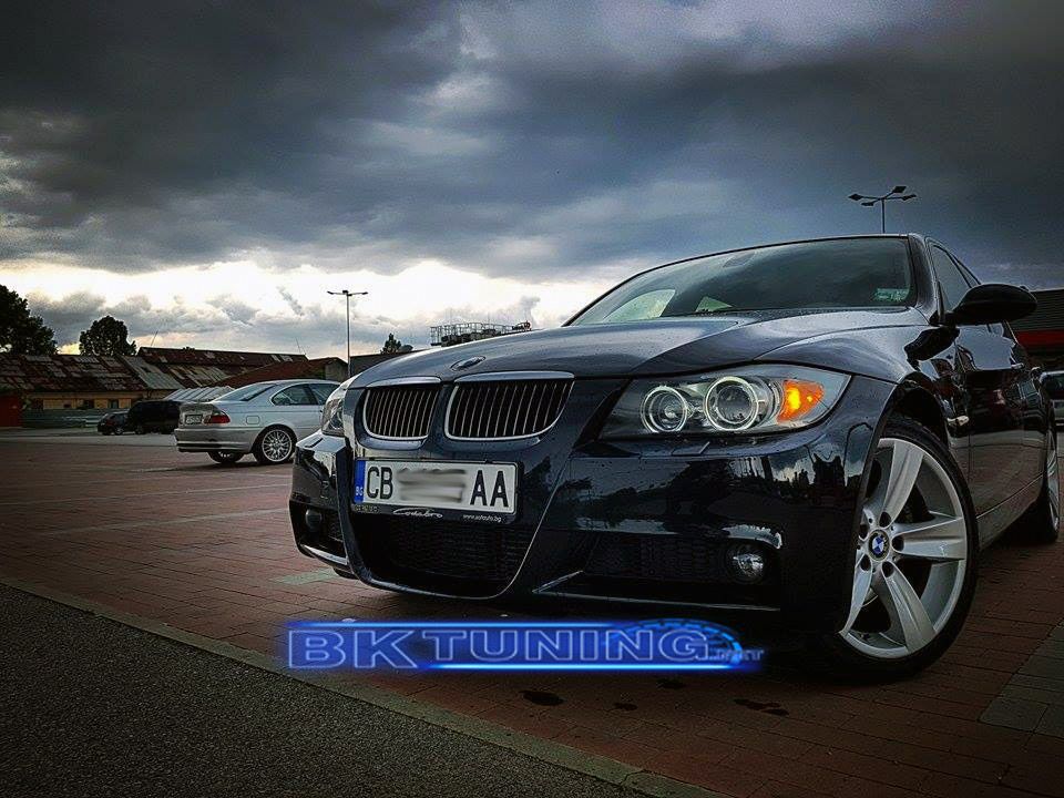 Предна Броня за BMW E90 седан и комби (2005-2008) - M-Tech с отвори за пръскалки