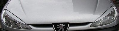 Вежди за фаровете PEUGEOT 206 - черни