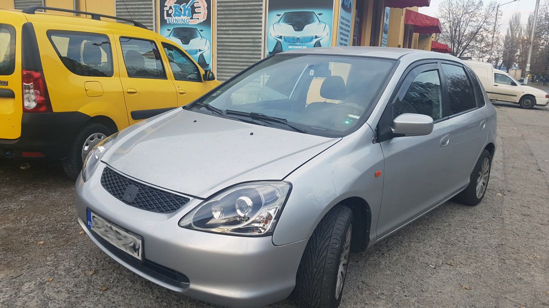 Кристални фарове HONDA CIVIC (2001-2005) 3/5 врати - черни