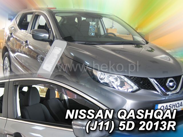ВЕТРОБРАНИ ЗА NISSAN QASHQAI (2013+) 5 ВРАТИ - 2БР. ПРЕДНИ