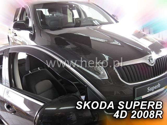 ВЕТРОБРАНИ ЗА SKODA SUPERB (2008-2015) SEDAN , COMBI - 2БР. ПРЕДНИ