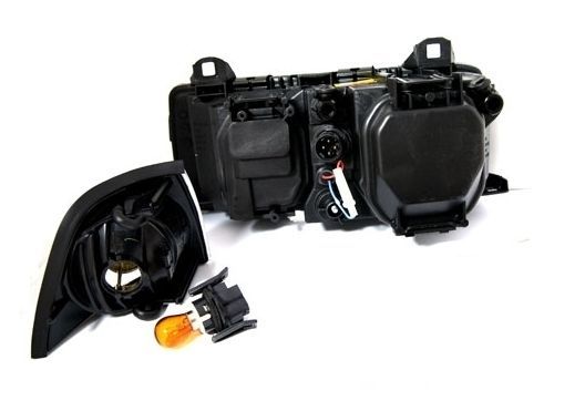 Кристални фарове за BMW E36 Angel Eyes (1991-2000) 2d coupe - хром