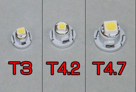 Лед крушки тип T3 2W червен