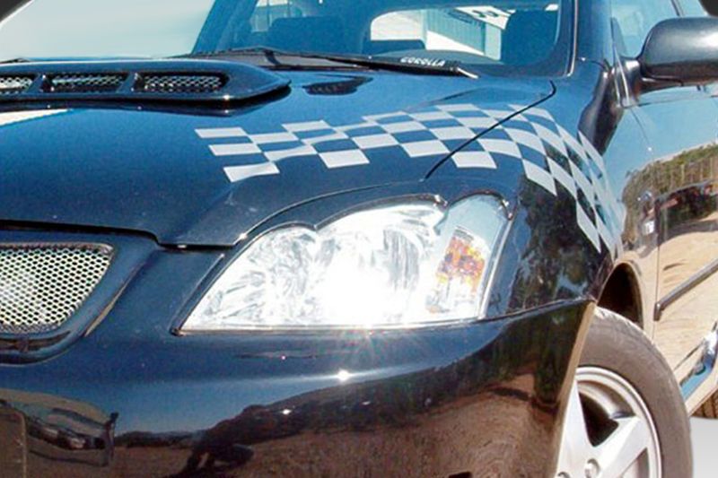 Вежди за фаровете за TOYOTA Corolla (2002+)  - черни