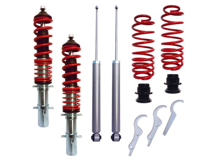 Регулируемо окачване SEAT LEON (2000-2005) - червено