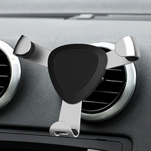 Постава за телефон за въздуховода - черна