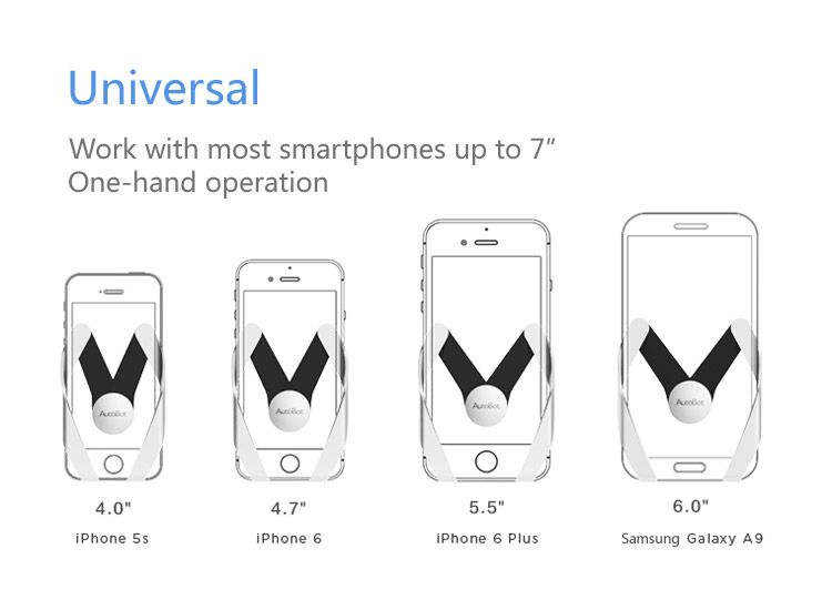 Постава за телефон за въздуховода - сива