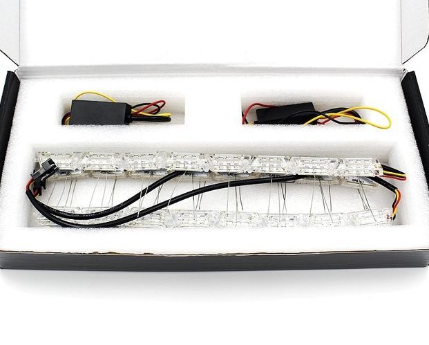 Диодна лента за дневни светлини с мигач - за вграждане