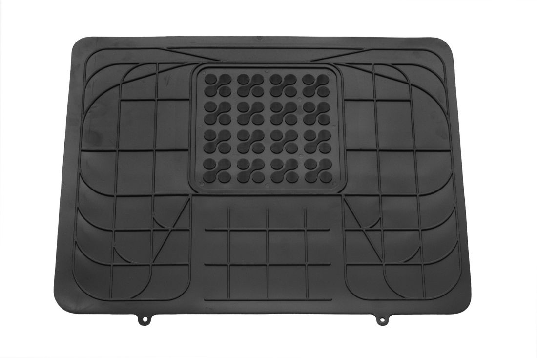 Гумена стелка Универсална за задният ред седалки по средата - черна