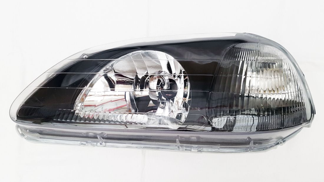 Кристални фарове за Honda Civic (1996-1998) - черни JDM