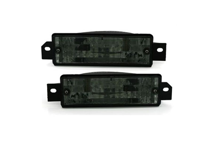 Кристални мигачи за броня BMW E30 (83-90) - черен хром