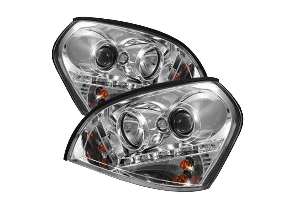 Кристални фарове HYUNDAI TUCSON (04+) - хром