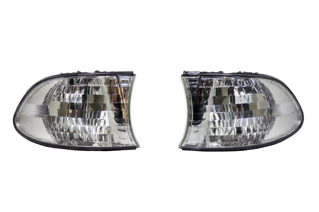 Кристални мигачи до фара BMW E38 (1998-2001) - черни