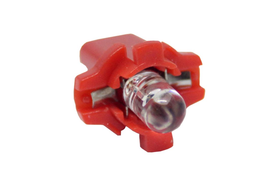 Лед крушки тип B8.3D 12V / 2W червен