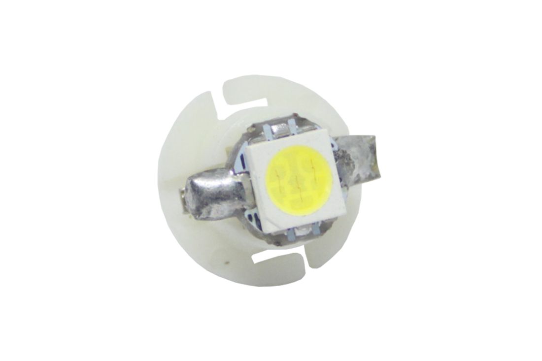 Диодна крушка тип B8.4D 12V / 2W с 1smd 5050 - бяла