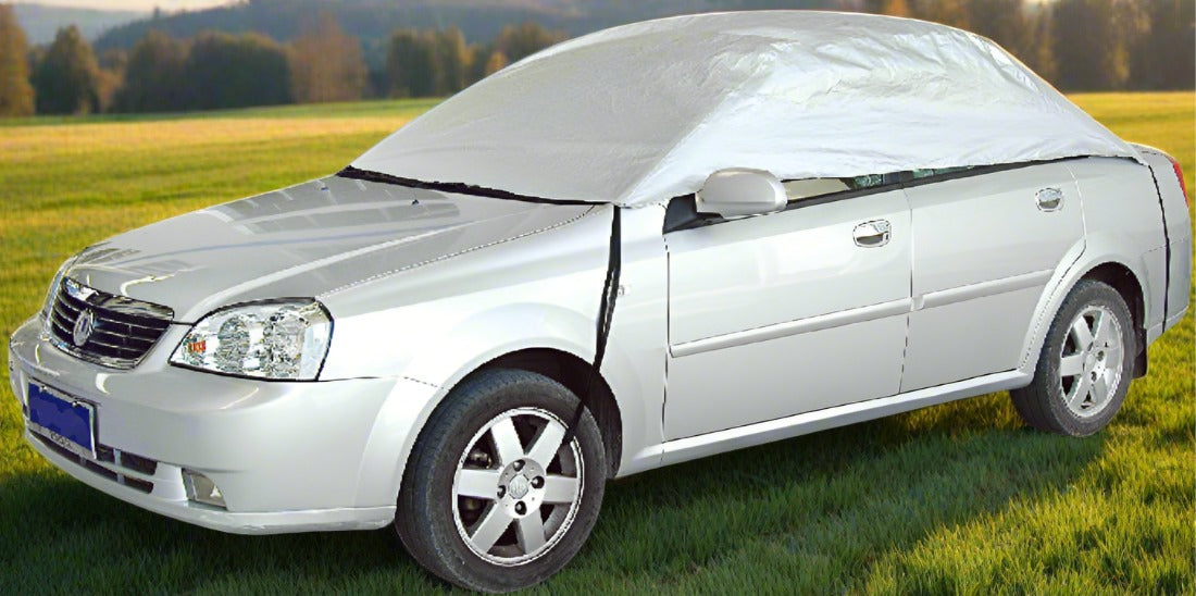 Покривало за предно, задно и странични стъкла - лятно / зимно - сив цвят - размер S