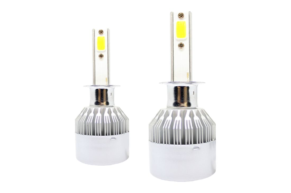 Лед крушки - Led система Н3 за фарове - 7600 Лумена, 36W - COB 6000K