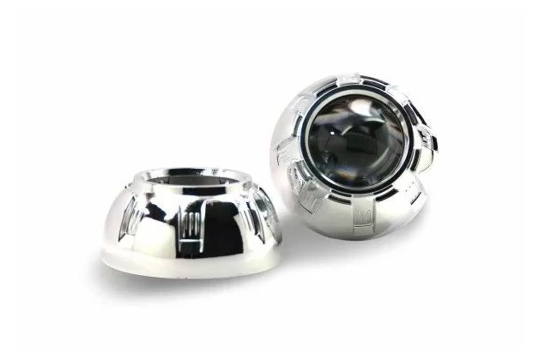 Капачки за лупи 2.5" Alien Design, кръгла хром D=13cm